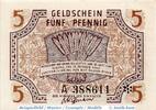 Alliierte Bestzung 5 Pf. Geldschein über 5 Pfennig , Rheinland Pfalz , Alliierte Besatzung , Rosenberg 211 , Banknote vom 15.10.1947 -