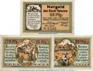 Notgeld DE 3 Scheine kpl. 3 x Notgeld der Stadt Teterow 1316.2.a , Set mit 3 Scheinen in kfr. o.D. -