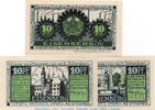 Notgeld DE 3 Scheine kpl. Notgeld der Stadt Eisenberg 322.1.a-b , Set mit 3 Scheinen in kfr. o.D. -