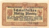 DE 50 Pf. -C- Notgeld Kreis Herrschaft Schmalkalden 6585.05.10 , 50 Pfennig Ser. C in kfr. -