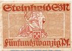 Notgeld Deutschland 25 Pfennig Schein Notgeld der Gemeinde Steinheid 7125.05.11 , 25 Pfennig Schein in kfr. 1920 -