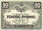 Kleingeld 1914-1922 DE 50 Pf. Notgeld der Sparkasse Striegau 7205.15.21 , 50 Pfennig mattrosa in kfr. 1920 -