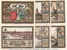 Notgeld DE 6 Scheine kpl. 6 x Notgeld der Stadt Auma , 55.4-5 , Set mit 6 Scheinen in kfr. 1921 -