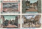 Notgeld DE 4 Scheine kpl. 4 x Notgeld der Gemeinde Oberlind 999.1 , Set mit 4 Scheinen in kfr. o.D. -