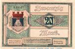 Großnotgeld 1918 DE 20 Mk. Banknote der Stadt Zeulenroda , 20 Mark Schein in kfr. Geiger 576.08 1918 -