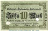 Großnotgeld De. 10 Mk. Heilbronn , Banknote 10 Mark Schein in kfr.E , Geiger 228.03... Württemberg 1918 -