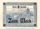 Großnotgeld 1918 10 Mk. Banknote der Stadt Hersfeld , 10 Mark Schein in kfr.E , Geiger 231.06.b 1918 -