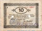 Großnotgeld Deutschland 10 Mark , 2 Stempel Banknote Stadt Hersfeld , 10 Mark , 2 Stempel , in gbr.E , Geiger 231.05 1918 -