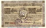 Großnotgeld Deutschland 10 Mark Schein Banknote der Stadt Triberg , 10 Mark Schein in gbr.E Geiger 522.02 1918 -