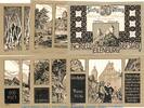 Serienscheine DE 6 Scheine kpl. 6 x Notgeld Stadt Eilenburg 315.2 , Burgbild Serie mit 6 Scheinen in kfr. o.D. -