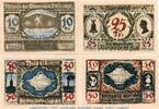 Serienscheine DE 4 Scheine kpl. 4 x Notgeld der Gemeinde Volkstedt 1369.1 , Set mit 4 Scheinen in kfr. 1921 -