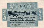 Großnotgeld Deutschland 50.000 Mark Schein Banknote der Stadt Herne , 50.000 Mark Schein in kfr. Keller 2339.i 1923 -