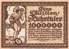 Inflation 1923 DE 1 Mio. Mk. Banknote Stadt Essen ?, 1 Million Mark Propagandaschein in kfr. Keller .... o.D. -
