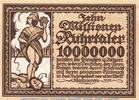 Inflation 1923 DE 10 Mio. Mk. Banknote Stadt Essen ? , 10 Millionen Mark Propagandaschein in kfr. Keller .... -