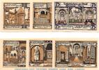 Notgeld DE 6 x 75 Pf. 6 x Notgeld der Stadt Gernrode 523.4.a , 6 x 75 Pfennig Cyriaci in kfr. 1921 -