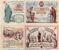 Notgeld DE 4 Scheine kpl. 4 x Notgeld der Stadt Gotha 456.6.a , Set mit 4 Scheinen in kfr. 1921 -