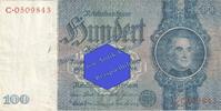 Drittes Reich 100 Mk. -C/C- Reichsbanknote , 100 Mark Schein C/C in gbr. DEU-211, Ros.176, P.183 von 1935 -