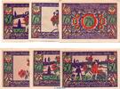 Serienscheine DE 6 Scheine kpl. 6 x Notgeld der Gemeinde Heidgraben 589.2.a , Set mit 6 Scheinen in kfr. o.D. -