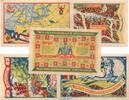 Notgeld DE 5 Scheine kpl. 5 x Notgeld V.f. Heimatkunde Wilhelmsburg 1429.1 , Set mit 5 Scheinen in kfr. -