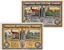 Notgeld De 2 Scheine kpl. 2 x Notgeld Stadt Oebisfelde Kaltendorf 1006.1 , Set mit 2 Scheinen in kfr. 1921 -
