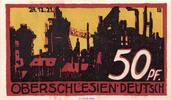 Serienscheine DE 50 Pf. Notgeld der Gemeinde Helmstedt 597.1 , 50 Pfennig Schein Rotes Kreuz in kfr. -