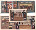 Serienscheine DE 7 Scheine kpl. Notgeld Brüdergemeinde Zoar Rothenburg 1140.1 , Set mit 7 Scheinen in kfr. o.D. -