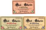 Notgeld Deutschland 3 Scheine kompl. 3 x Notgeld Stadt Altenburg 0055.20.01-03 , Set mit 3 Scheinen in kfr. von 1917 -