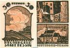 Notgeld DE 3 Scheine kpl. 3 x Notgeld Stadt Tessin 1315.1 , Reutergeld Set mit 3 Scheinen in kfr. o.D. -
