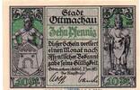 Notgeld De 10 Pf. Notgeld der Stadt Ottmachau 1040.1 , 10 Pfennig Schein in kfr. von 1921 -