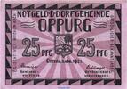 Seriennotgeld Deutschland Notgeld Oppurg o.Drfa. 25 Pf. 94 x 67 Notgeld Gemeinde Oppurg 1023.1.c , 25 Pfennig Schein 94 x 67 o. Drfa in kfr. -
