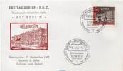 Bundesrepublik Deutschland FDC 1962 mit 20 Pfennig FDC Ersttagsbrief , Alt Berlin , Stempel 17.09.1962 , mit 20 Pfennig Marke -