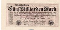 Weimarer Republik 5 Mia. Mk. Reichsbanknote , 5 Milliarden Mark Schein in kfr. DEU-145.f, Ros.120, P.123 -