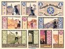 Notgeld DE 10 Scheine kpl. 10 x Notgeld Stadt Rudolstadt 1146.2 , Schiller Set mit 10 Scheinen in kfr. 1921 -