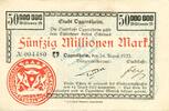Inflation 1923 DE 50 Mio. Mk. Oggersheim , Banknote 50 Millionen Mark Schein gbr. Keller 4142.e , Pfalz 1923 -