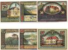 Notgeld DE 6 Scheine kpl. Ziegenrück , Notgeld Set mit 6 Scheinen in kfr. M/G 1471.1 Seriennotgeld 1921 -