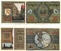 Serienscheine DE 5 Scheine kpl. 5 x Notgeld Stadt Schleusingen 1181.1-2 , 2 Sets mit 5 Scheinen in kfr. o.D. -