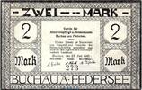Serienscheine DE 2 Mk. Notgeld Ver. für Heimatkunde Buchau 197.1 , 2 Mark Schein in kfr. von 1921 -