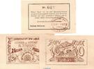 Notgeld Österreich 3 Scheine kompl. -braun- Notgeld der Gemeinde Altenburg S.26.IV.D.c braun , Set mit 3 Scheinen in kfr. -