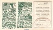 Notgeld Österreich 3 Scheine kompl. -grün- Notgeld der Gemeinde Langenstein S.502.IV.B.f grün , Set mit 3 Scheinen kfr. -