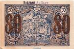 Notgeld Österreich 80/50 Heller Schein -Schluss-Aufl.- Notgeld der Gemeinde Grünburg S.303.IV.g Schluss-Aufl. 80 Heller Schein in kfr. -