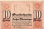 Notgeld Deutschland 10 Pfennig Schein Notgeld Amtshauptmannschaft Chemnitz 1135.05.01 , 10 Pfennig Schein in kfr. 1917 -
