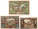 Notgeld DE 3 Scheine kpl. Notgeld Stadt Eisfeld 323.1 , Set mit 3 Scheinen in kfr. von 1921 , Thüringen -