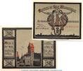 Seriennotgeld Deutschland 2 Scheine kompl. -Brot- Notgeld Stadt Mainbernheim 859.1 , Set mit 2 Scheinen -Brot- in kfr. von 1920 -