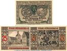 Serienscheine DE 3 Scheine kpl. 3 x Notgeld der Stadt Mühlberg 903.1 , Set mit 3 Scheinen in kfr. von 1921 -