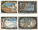 Notgeld De 4 Scheine Notgeld Markstgemeinde Stammbach 1252.3 , Set mit 4 Scheinen in kfr. von 1921 -