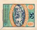 Serienscheine DE 50 Pf. Notgeld Bad Oeynhausen 1010.1.d , 50 Pfennig Schein 89 x 104 o.D. Westfalen -