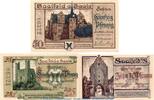 Serienscheine DE 3 Scheine kpl. Notgeld Stadt Saalfeld 1155.1 , Set mit 3 Scheinen in kfr. von 1921 , Thüringen -