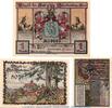 Serienscheine DE 3 Scheine kpl. 3 x Notgeld der Stadt Blankenhain 117.1 , Set mit 3 Scheinen in kfr. o.D. -