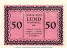 Notgeld De 50 Pf. Notgeld Lund - Schobüll 844.2.b , 50 Pfennig Schein -violettrosa- in kfr. o.D. -