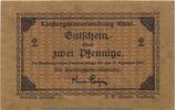 Notgeld De 2 Pf. -gefleckt- Notgeld Klostergut Ettal 1810.05.16 , 2 Pfennig -geflecktes Papier- in kfr. o.D. -